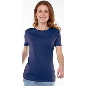 Petite Liz Claiborne Crew Neck T-Shirt