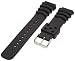 Hadley-Roma Men's MSM932RA-200 20-mm Dive Black Rubber Watch Strap