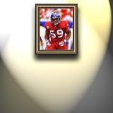 Completely Handpainted American Football Sport Painting, Custom Order FL3371, Oil on Canvas, with Option to Paint Jerry, Brett & Co. from Any Other Favorite Photograph or Picture, Unframed, Size 17'' x 21" inches