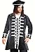 Captain La Sage Coat Black Pirate Coat Pirate Dress Costume