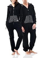 ZIPUPS Mono-Pijama Polkadots (Negro)