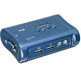 TRENDnet 2-Port USB KVM Switch Kit w/ Audio (Includes 2x KVM Cables)