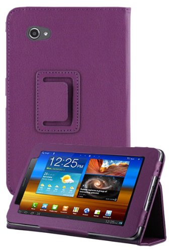 HHI Samsung Galaxy Tab 7.0 Plus P6200 Case UrbanFlip Series with Viewing Stand - Purple (Also Fits Galaxy Tab 2 7.0)(Package include a HandHelditems Sketch Stylus Pen)