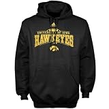 adidas Iowa Hawkeyes Black Quick Slant Pullover Hoody Sweatshirt