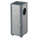 Aspen Series Outdoor Sand Urn/2-1/2-Gallon Litter Receptacle, Gray