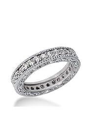 1.00 ctw Diamond Eternity Band Engagement Ring 14k Gold
