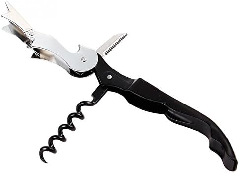 Sotijobs 1pcs Stainless Steel Metal Cork Screw Multi-Function Red Wine Bottle Cap Opener