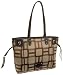 Nine West Vegas Signs Large Shopper,Khaki/ Dk Brown,one size