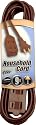 Coleman Cable 9402-07 9-Foot Triple Tap Extension Cord, Brown