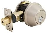 Master Lock DSCR615 Residential Single Cylinder Deadbolt with Recodable Cylinder, Satin Nickel
