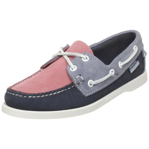 Sebago Men's Spinnaker Boat Shoe,Pink/Navy,10.5 