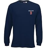 Boston Red Sox Navy Blue Varsity Long Sleeve Thermal Top