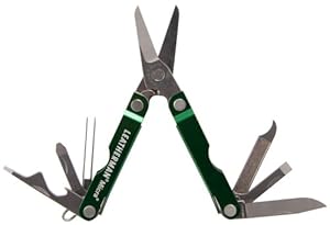 Leatherman Micra - Herramienta multiuso de acampada y senderismo, color verde