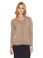 El Ganso Chaqueta Recta Viveada (Beige / Azul Marino)