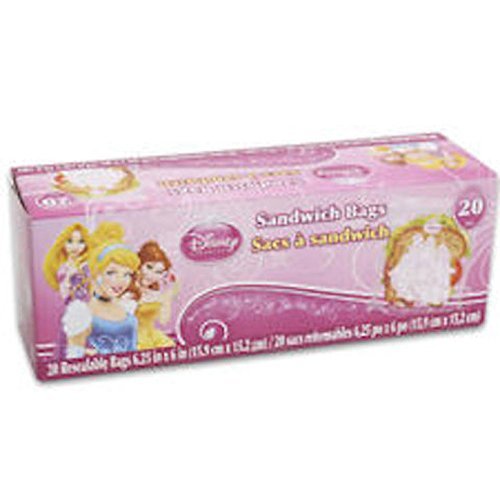 Disney Princess 20 CT Sandwich Bags Disney Princess 20 CT Sandwich Bags
