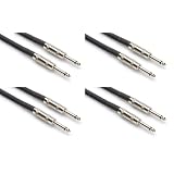 (4) Brand New Hosa SKJ-605 5' Foot 16 AWG 1/4" TS to 1/4" TS Speaker Cables