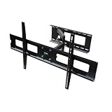 Mount-It! TV wall mount for 37"-63" LCD LED Plasma TV, black color full motion articulating 24" Pullout swivel tilting