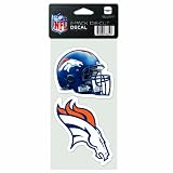 NFL Denver Broncos 4-by-8 Die Cut Decal