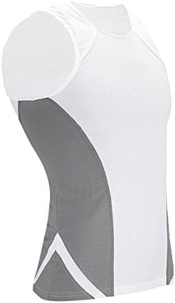 Men Slimming Body Shaper Vest T-Shirt White Large