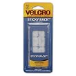 Velcro(R) Brand Sticky Back(R) Squares 7/8" 12/Pkg - White