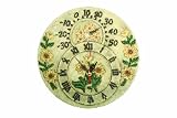 Adorn Terracotta Sunflower Combination Clock & Thermometer