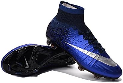 ErikDicken Shoes Mens Mercurial Superfly CR7 FG Royal Blue Football Soccer Boots Size US7