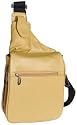 Travelon Leather Expandable Messenger-Style Bag
