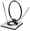 Vivanco TVA 302 Zimmerantenne f�r TV/Radio (46 dB, DVB-T/DVB-T2/DAB) silber/schwarz
