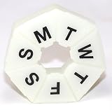 Apothecary 7day 7 Sided Medium Pill Reminder Each Compartment Holds 12 Aspirin Glows in the Dark