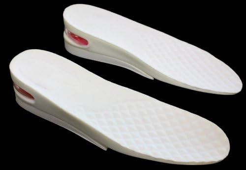 Height Increase Elevator Shoes Insole - 1.5 to 2 inches Taller (White)