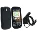 Black Silicone Skin Case for Palm Pixi + Car Charger