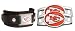 Kansas City Chiefs Italian Leather Cuff Bracelet/Shoe Thingz Charm Package