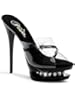 Pleaser Women's Rhinestone Dual Platform Slide