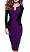 HOMEYEE Women's Elegant Wear to Work Pencil Cocktail Bodycon Party Dress B342