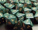 Chessex Opaque Dusty Green 7 piece dice set