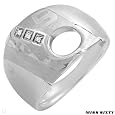 MISS SIXTY Made in Italy Attractive Ring With Genuine Diamonds Beautifully Crafted in Stainless steel. Total item weight 8.0g - - Certificate Available.