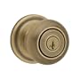 Kwikset 740J 5 SMT CP Juno Entry Knob Featuring SmartKey, Antique Brass