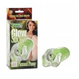 California Exotic Novelties Glow Stroker - Pierced Pussy, Green