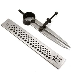4" Divider Caliper Economy Drawplate Jewelers Machinist