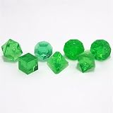 GameScience: Polyhedral 7-Die Set - Translucent / Gem Un-Inked Precision Edge Dice - Emerald (Green)