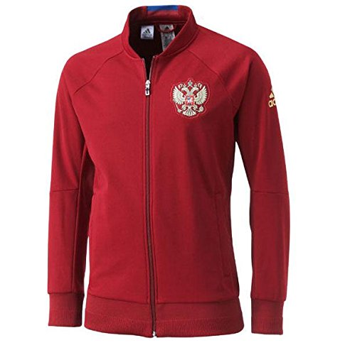 adidas Herren Jacke Russland Anthem, Collegiate Burgundy/Dark Football Gold, M, AI4489