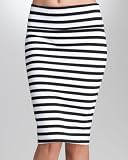 bebe Midi Stripe Knit Skirt