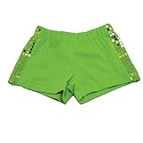 Reflectionz Green Sequin Dance Shorts Little Girls 6