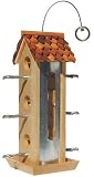 Perky Pet Wood Tin Jay Feeder with twig Style Perches 2# Capcty
