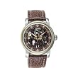 Tremont 3 Hand Automatic Skeleton Watch w/ Silver-Tone Dial and Leather Strap. Model: 843332003154