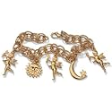 Sun, Moon & Angel Bracelet 7 1/2"