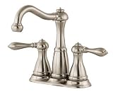 Price Pfister 046-M0BK Marielle Double Handle Mini-widespread/Centerset Lavatory Faucet, Satin Nickel
