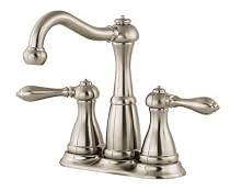 Price Pfister 046-M0BK Marielle Double Handle Mini-widespread/Centerset Lavatory Faucet, Satin Nickel