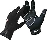 Andyshi Men's Winter Outdoor Cycling Glove Touchscreen Gloves for Smart Phone L Black