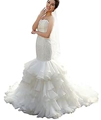 Strapless Mermaid Sleeveless Belted Lace Spring Summer Fall Winter  Dress